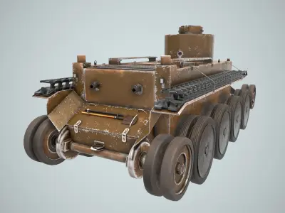 Tank Christie T-3 M1931 3D model