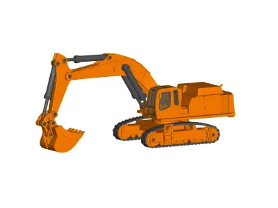 excavator 3D model by truck-3d from CGTrader
