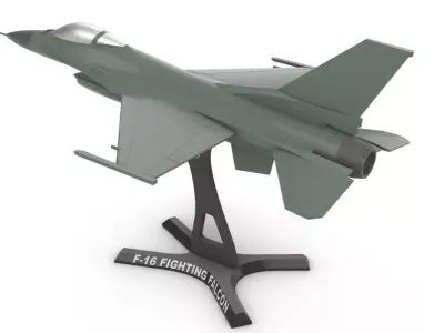 F 16 FIGHTING FALCON 3D print model
