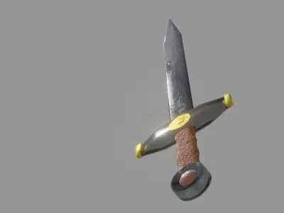 Sword Free low-poly 3D model 12