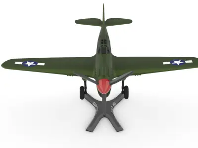Curtiss P-40 3D print model