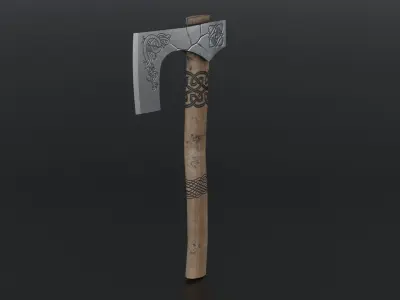 Scandinavian Axe Low-poly 3D model purchase