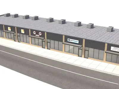 Retail-075 Retail Store 3D model