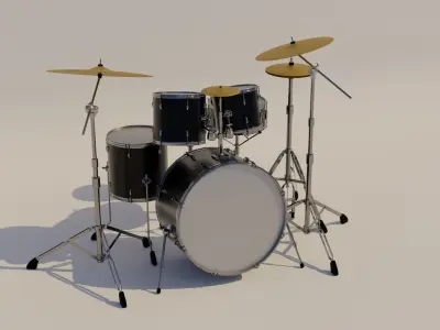 Drum set kit - kit 3D model
