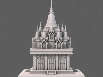 Pagoda V09 3D model