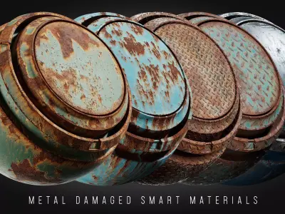 Metal Damaged Smart Materials Vol 01 Texture