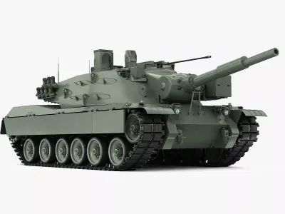 MBT-70 3d model  KPZ-70  3D model