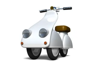 Scooter 3D model 9