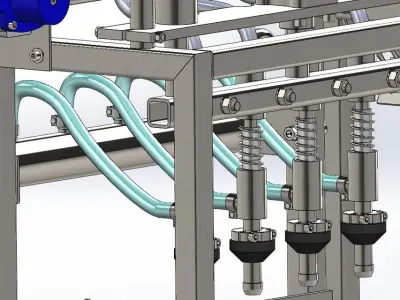liquid filling nozzle 3D model