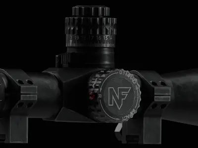 NIGHTFORCE B E A S T  5-25X56 Scope Low-poly 3D model