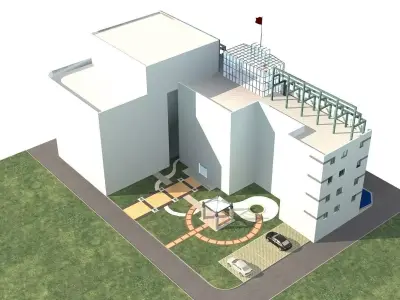 Office Building 3D model 243