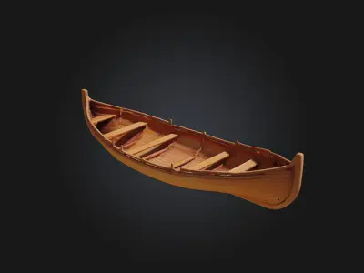Viking Ship Model  Conquer the Seas with Norse Might 3D model