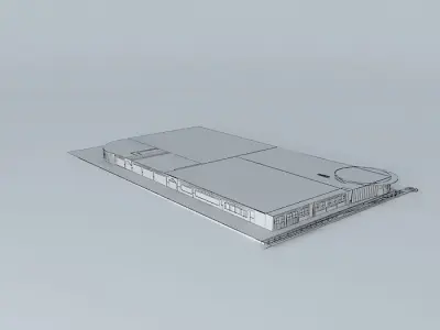 Centre Commercial Le Mill é Naire Free 3D model