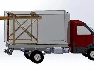Truck loading system 3D model