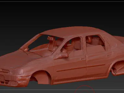 chevrolet corsa Low-poly 3D model