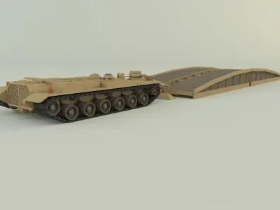 M60 AVLB Bridge Layer military vehicle 3D model