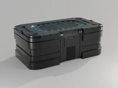 Sci-Fi Crate  Low-poly 3D model buy