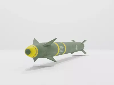 Missile Low-poly 3D model
