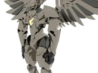 3D Aorus Robot Figure 3D model