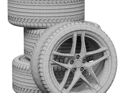 Ferrari wheels 3D model