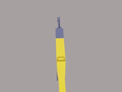 Rifle Low-poly 3D model