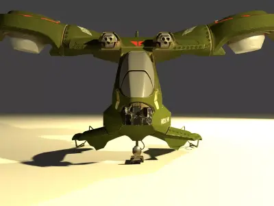 WARCRAFT JET Low-poly 3D model