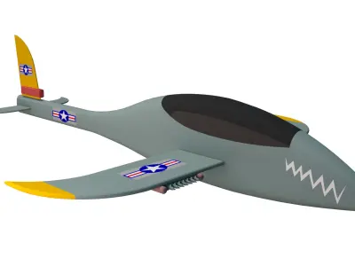 Game Model Aircraft Low-poly 3D model