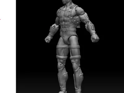 Military Diver ARTICULATED ACTION FIGURE 150mm 3D print model purchase