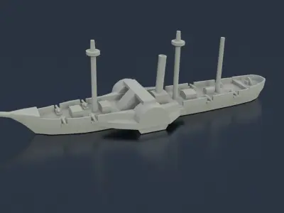 Paraguayan Steam Marques de Olinda 3D print model
