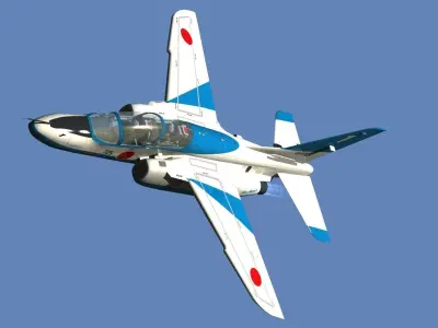JASDF T 4 Blue Impulse  aerobatic demonstration team 3D model