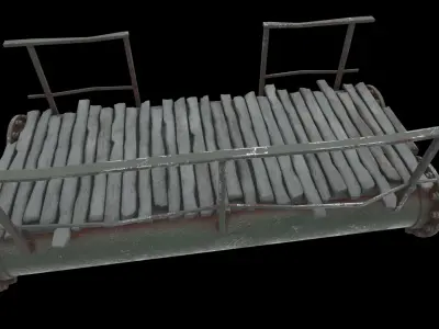 pipe raft 02 3D model