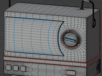 Antique radio Free 3D model