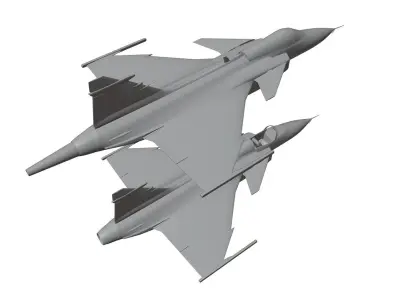 Combat aircraft F16 3D model