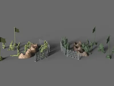 Green Army Miniatures 3D model