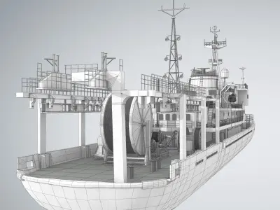 Researchb Servey Vessel 3D model