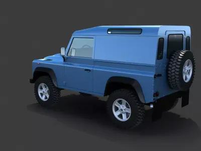Land Rover Defender 90 Van 3D model
