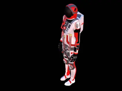 Astronaut Spacesuit Switzerland 3D model