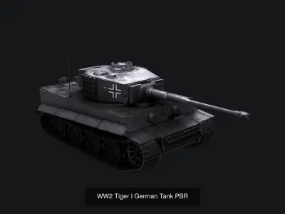 WW2 Tiger I German Tank PackPBR
