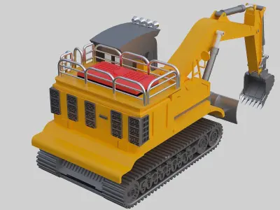 excavator 3D model 8