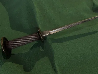 Dagger of mercy Low-poly 3D model