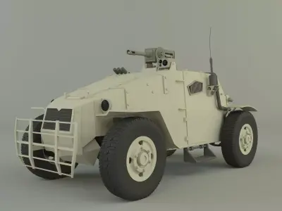 Military vehicle 3D model V1