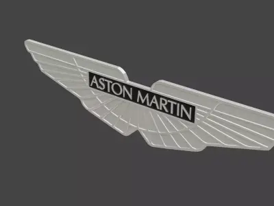 aston martin logo 3D model