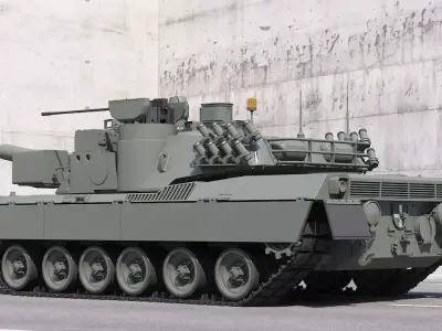 MBT-70 3d model  KPZ-70  3D model