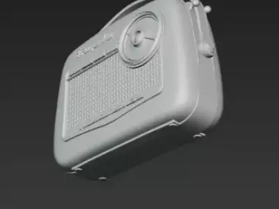 Radio portatil retro transita 3D model