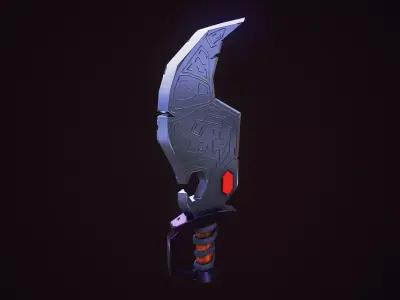 Game ready fanasy blade Low-poly 3D model