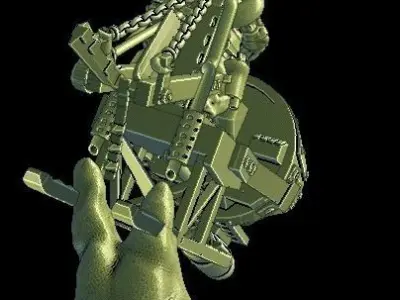 Big mek in deffkopta 3D print model
