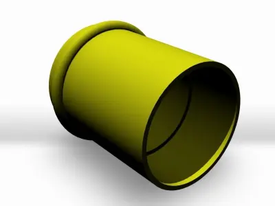 PVC Coupling 2 3D model