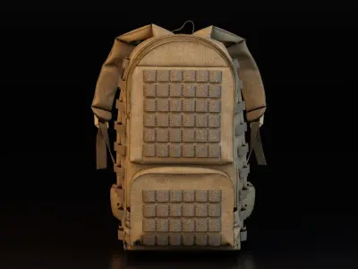 Military Backpack 3D model buy