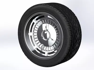 Wheels Raceline Tri-five 20inch for your scale model 3D print model