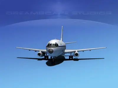 Boeing T-43 NATO Military Jet 3D model